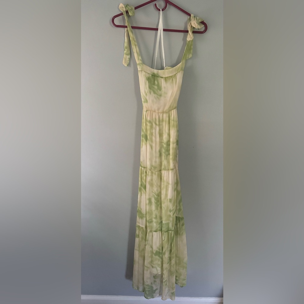 Line & Dot Green Tie-Dye Maxi Dress XS Rent the Runway 💙 - Picture 4 of 7